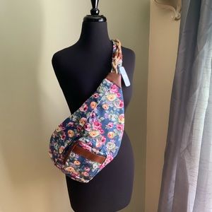Charming Charlie Floral Sling/Crossbody Bag